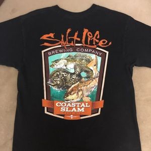 Salt Life Medium Black Pocket Shirt